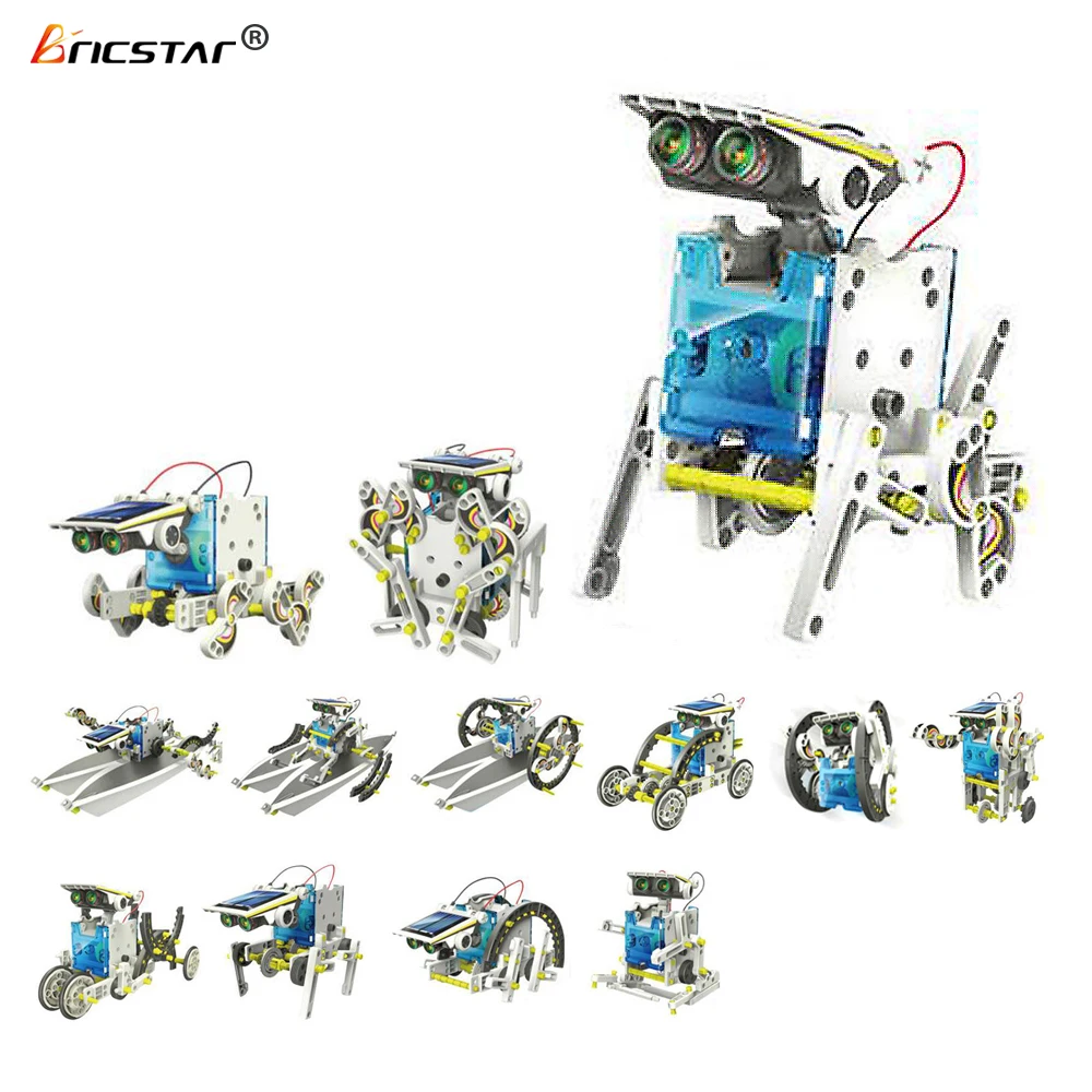  Bricstar оптовая продажа платьев с 13 в 1 для самостоятельной сборки diy Набор игрушек изготовленный на заказ Солнечная приведенная действие игрушки