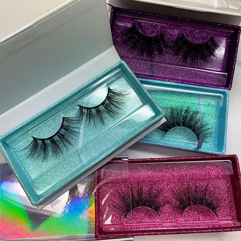 Tray Private Label Mink Eyelashes Vendor 3D 100 Mink Eyelash Strips Wholesale False Eyelashes