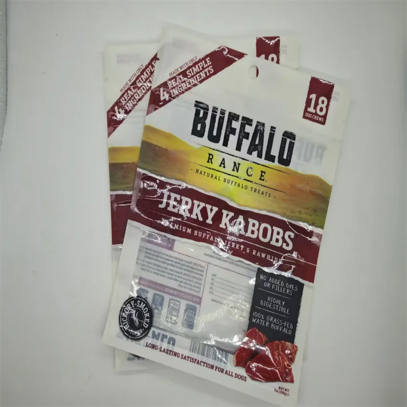 Fresh meat environmentally friendly eight sided sealed zipper lock vertical food bag