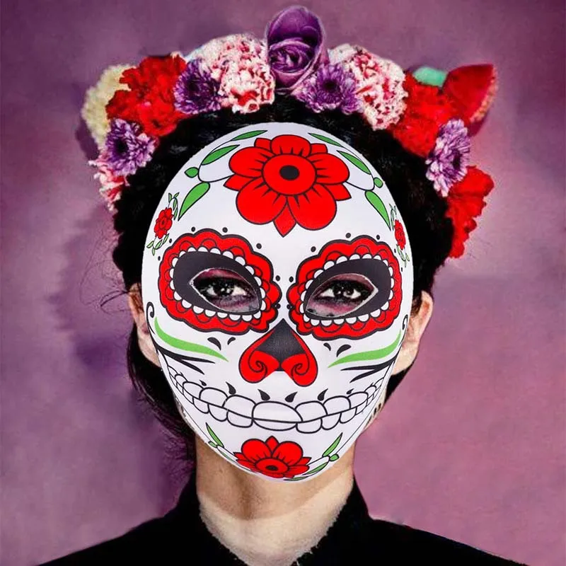 High quality factory wholesale Halloween party masquerade ball hand painted clown masks plastic masks