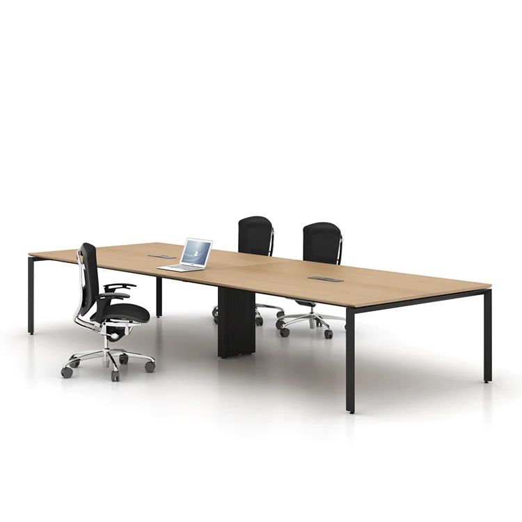 Современный дизайн Конференц-зал столы деревянный набор 3 м длиной 10 человек офисный стол для встреч