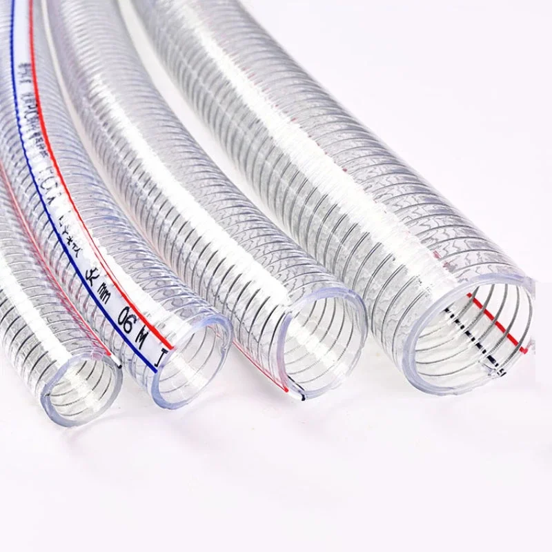 Vacuum Water Hose Pipe Pvc Food Grade Pvc Steel Wire Reinforced Hose