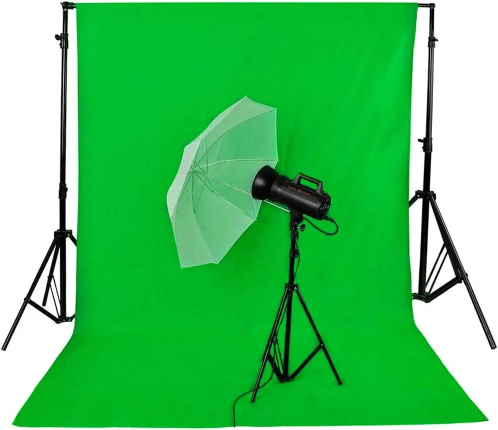 Green Screen Chromakey Muslin Cotton Polyester Material Solid Color Style Stage Non Woven Photographic Backdrop Background