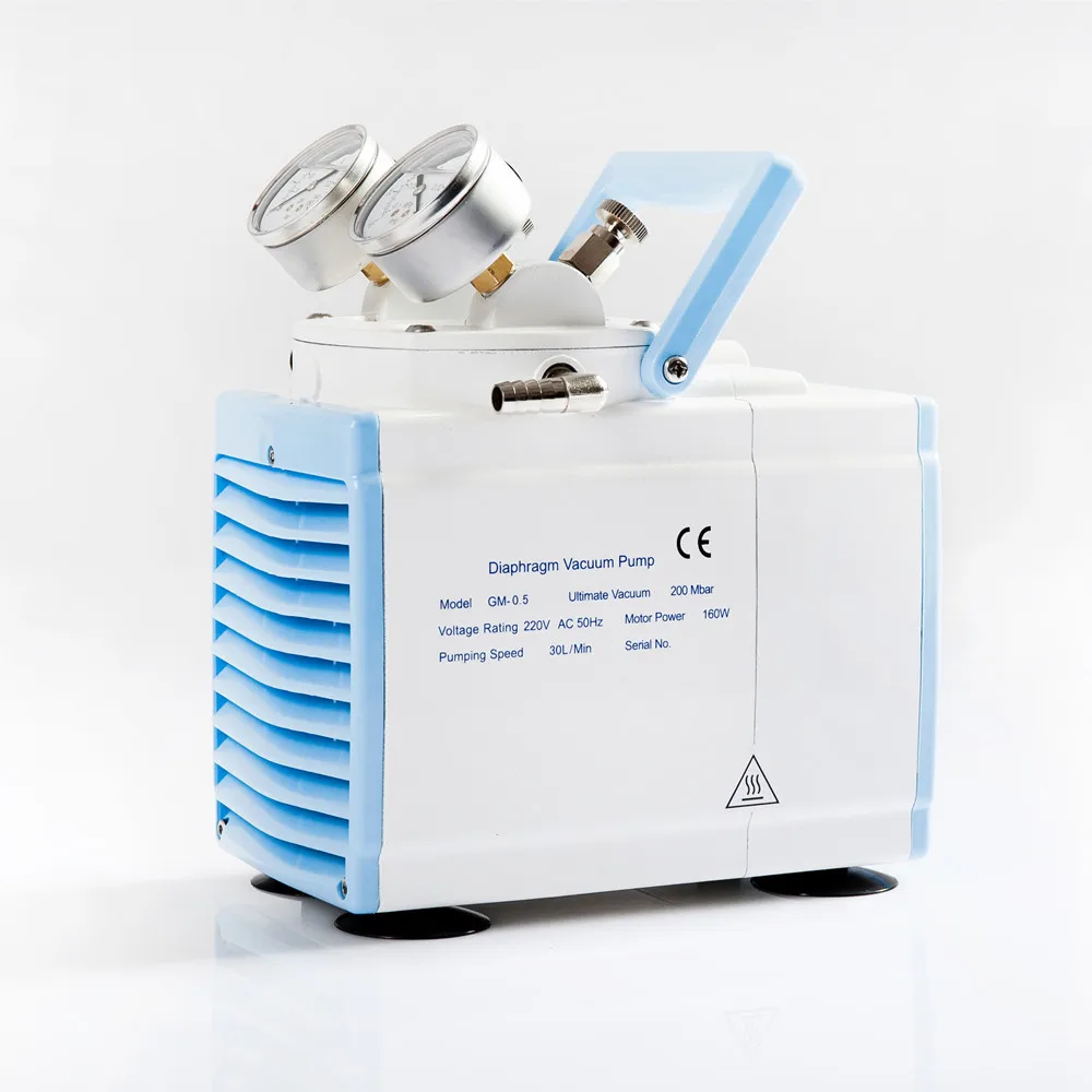 Factory Supply Laboratory Diaphragm Vacuum Pump GM-0.5A Electric Operated Vacuum Pump for Labs, Industries and Medicals