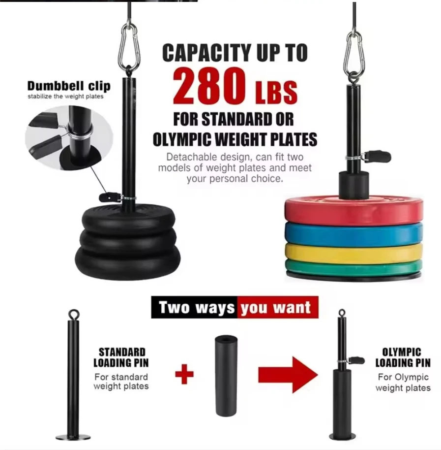 Home Gym Equipment Fitness Lift Pulley System Strength Training Gym Cable Machine