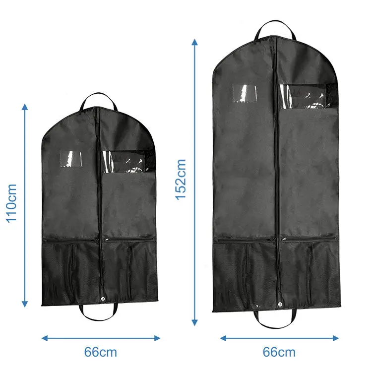 Anda Convertible Leather clear Jacket Duffel Travel Wholesale Biodegradable Garment Bag With Pockets