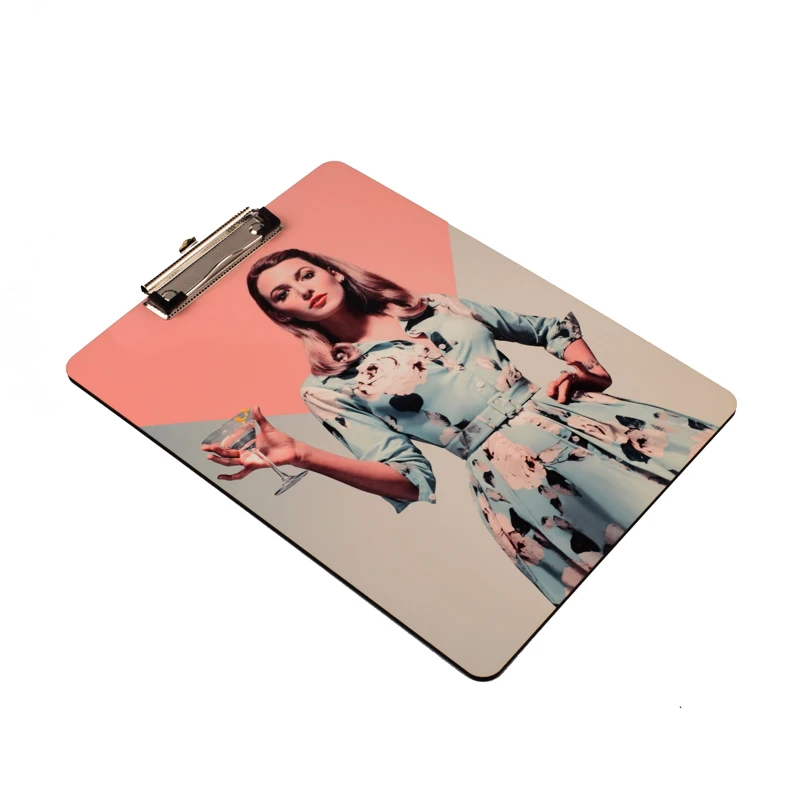 Low Price Guaranteed Quality Sublimation Mdf  Clipboard Wooden Clips Folding