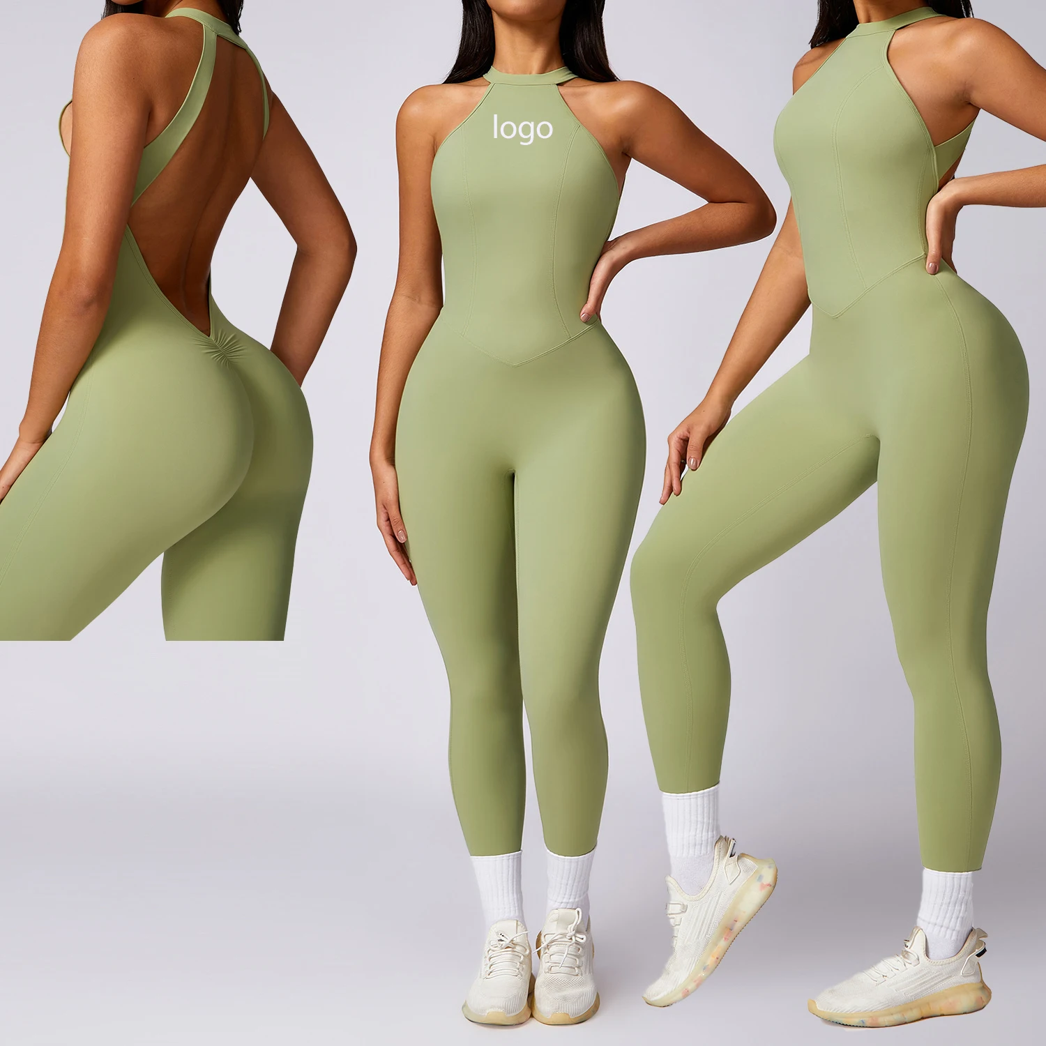 Women sportswear one piece yoga woman clothes running tight sport romper bodysuit quick drying fitness workout yoga jumpsuit