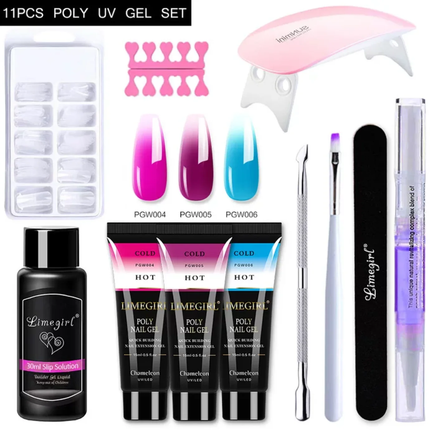 Набор гель для наращивания ногтей оптом в наличии набор для наращивания ногтей 11 шт./компл. 15 мл 6 цветов поли