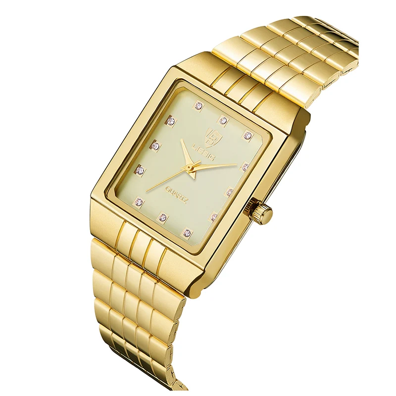 SKMEI LIEBIG 8808 стальные дешевые кварцевые модные часы Reloj парные золотые Роскошные мужские