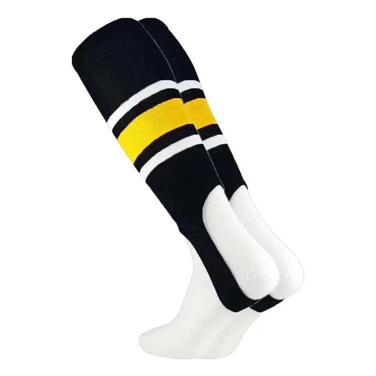 Unisex Knee High Athletic Softball Socks Striped Stirrup Socks Baseball American Football Socks For Kids Man