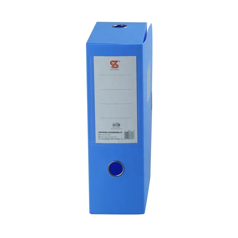 Logo A4 Plastic Storage Clip Document Portable Case Folder Size Box File