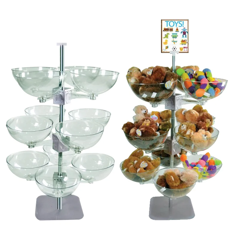 Bevis Modern Acrylic Light Duty Plush Toy Display Stand OEM Single-Sided for Supermarket Store Shelves