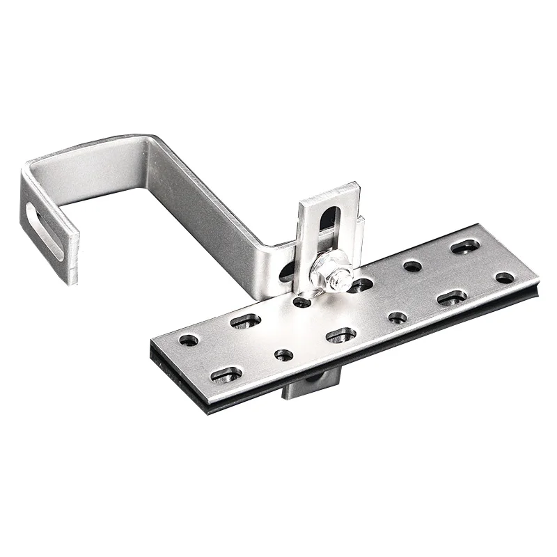 Adjustable Balcony Solar Mount Flat Roof Solar Racking Brackets Energy Structure Aluminum Solar Panel Mounting Mid Clamp
