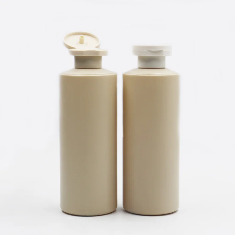 300ml squeeze shampoo flip cap bottle hdpe hot sale round body lotion wash plastic container packaging