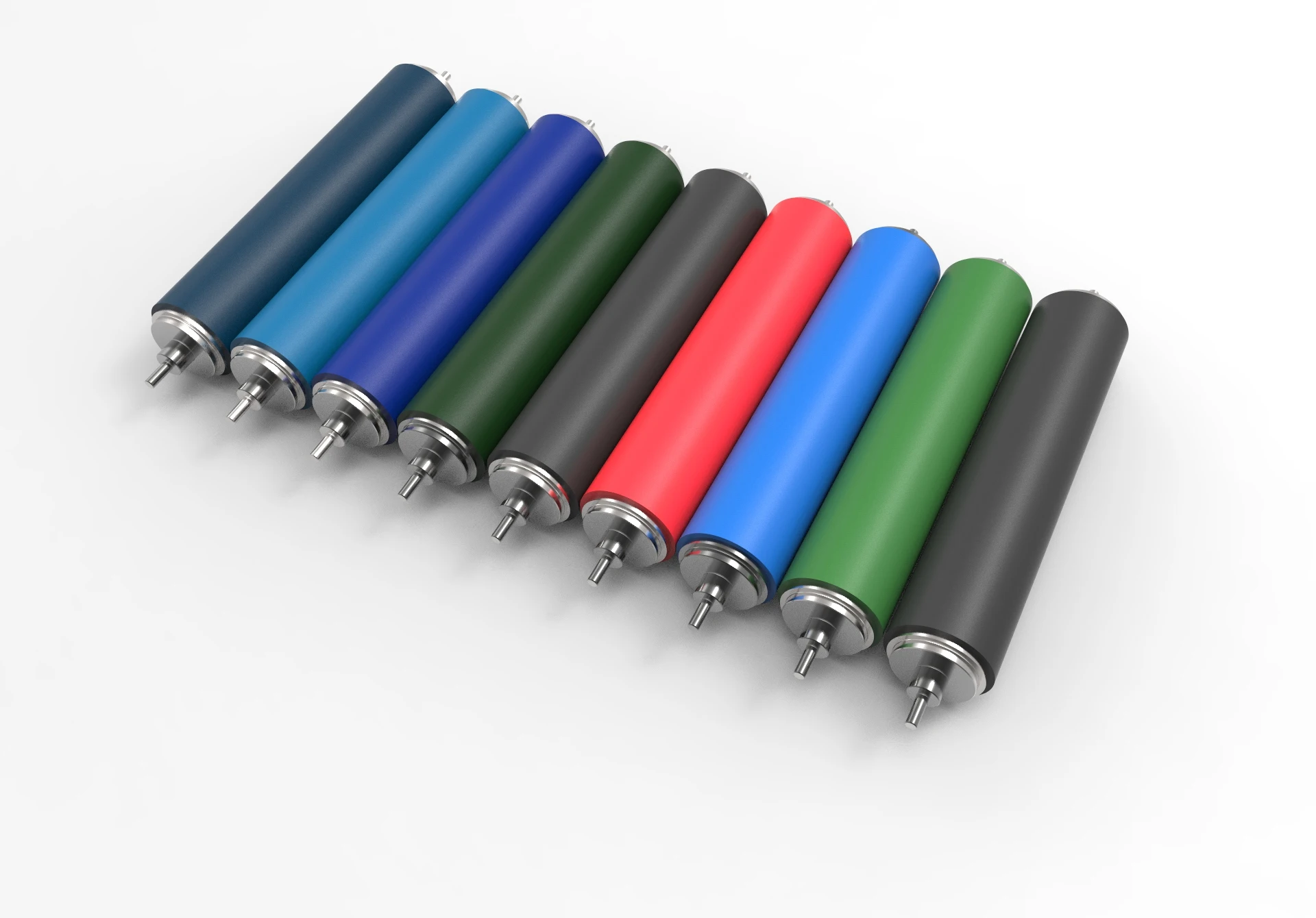 high quality printing rotogravure rubber roller shaft for flexo printing machine rubber rollers metal shaft diameter 8mm