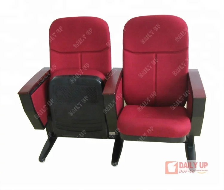 Town Hall Folding Chair for Auditorium Extravagant Audio Visual Chair with Tablet VIP Lecture Hall Furniture