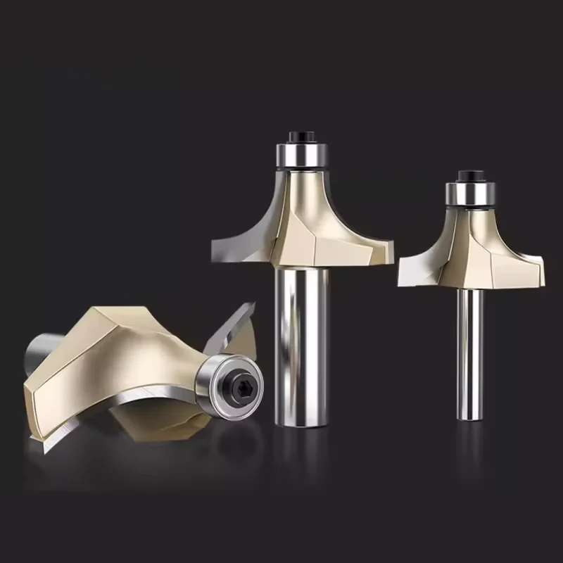 Wood Cutting Tools Inch Size With Bearing Wood Trim Bits Wood Engraving Milling Cutter