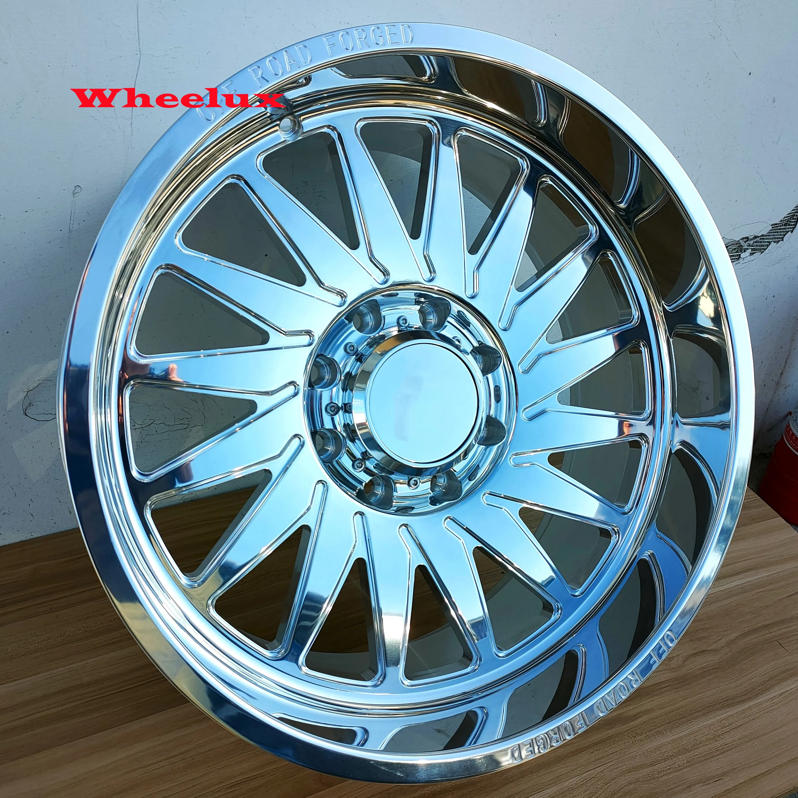 custom forged 6061-t6 20x12 ET-51 polished silver with floating caps off road car wheels for Deep Dish 4x4 offroad truck wheels