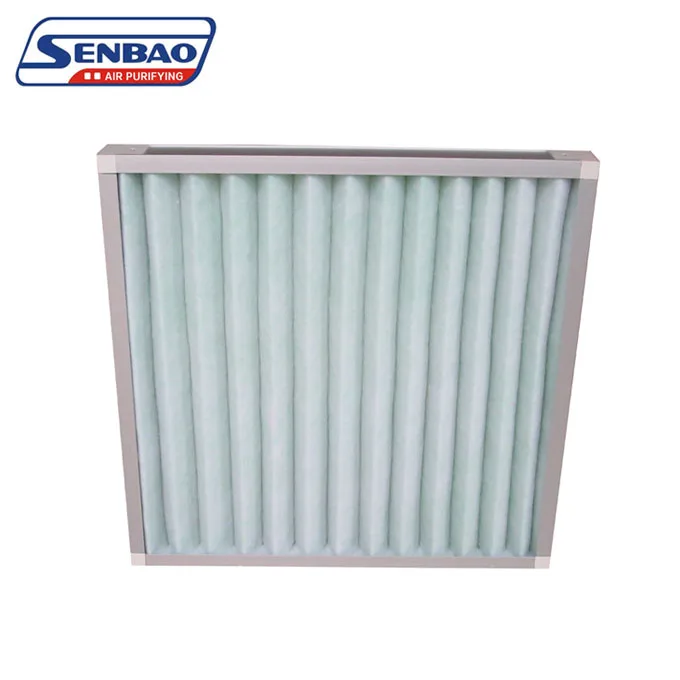 G3 G4 Panel Filter with Synthetic Fiber Aluminum Mesh for  ventilation system