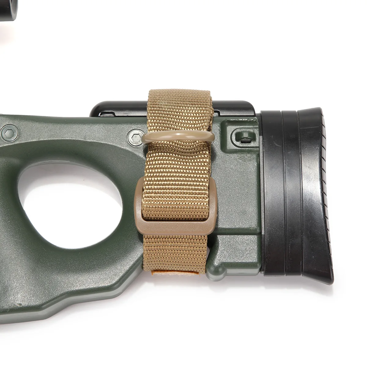 Tactical Shoulder Nylon Strap Loop Attachment With Metal D Ring Adapter