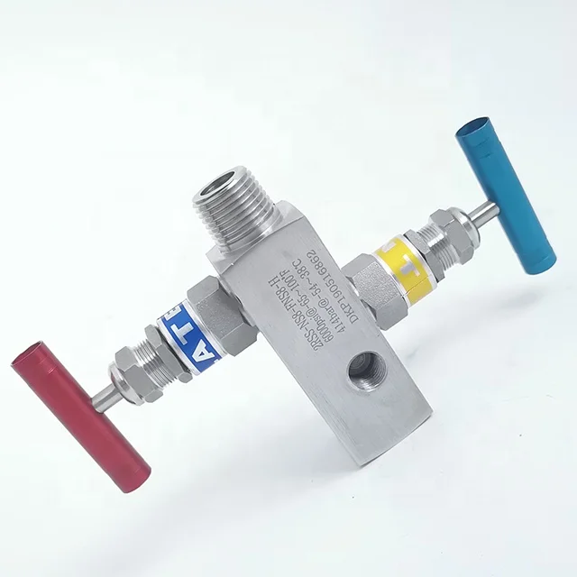 Double Block Female NPT Flange valves 2 Way Manifolds