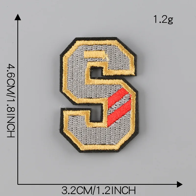 Custom 3D Colorful Letter Iron On Patches Embroidery Diy Logo Brand Name Clothes Decoration
