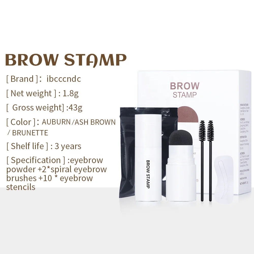 Cosmetic One Step Eyebrow Stamp Shaping Kit 10 Kind Eyebrow Stencil Shaping Makeup Kit Eye Brow Gel Stamp Perfect Eyebrow