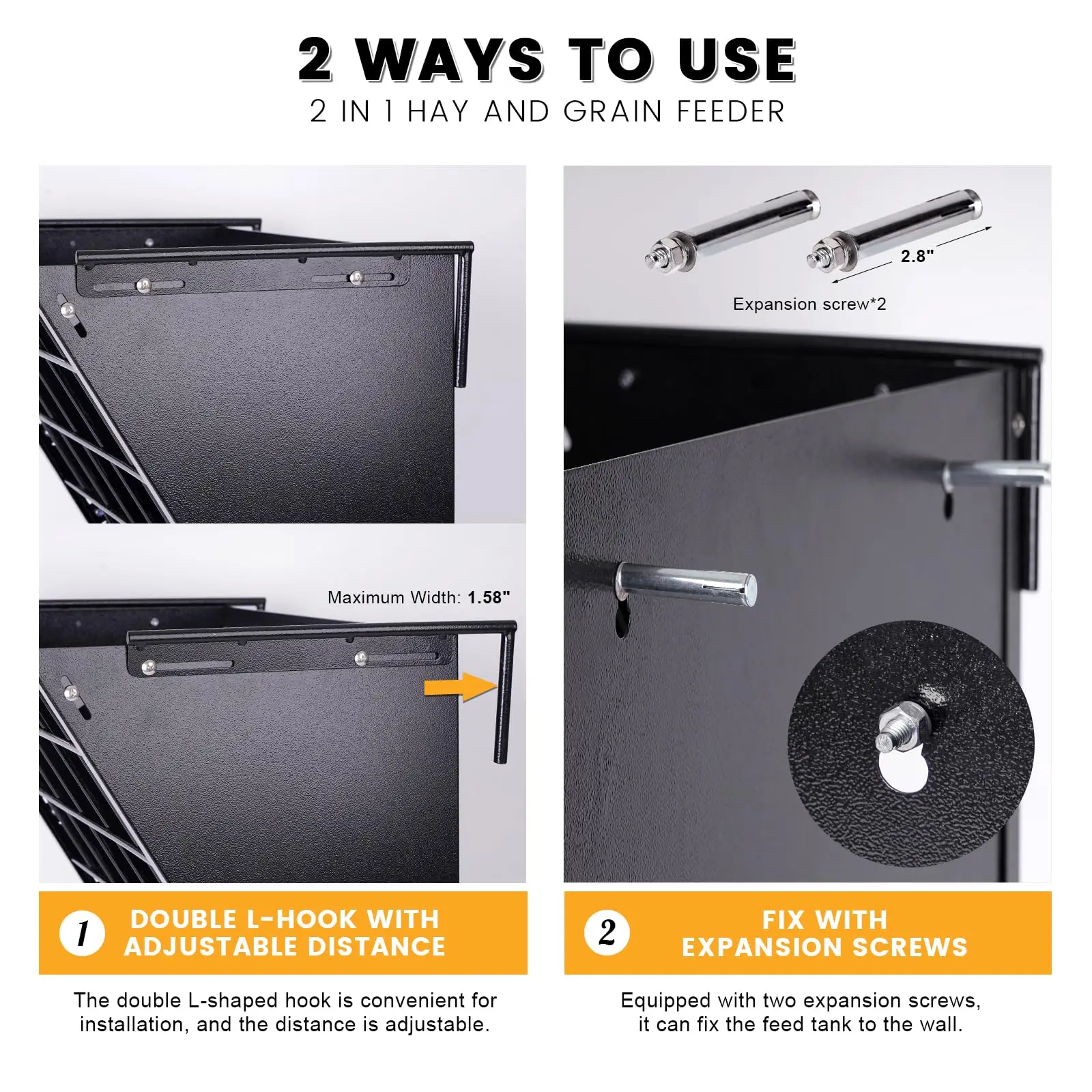 Многосторонний стеллаж для корма коз овец лошадей со съемным подносом зерна легкая установка на ферме