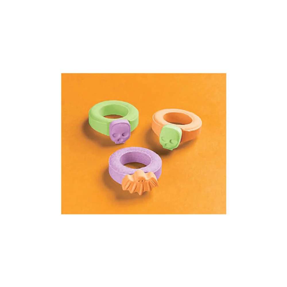 wholesale private label Halloween pop ring skull candy