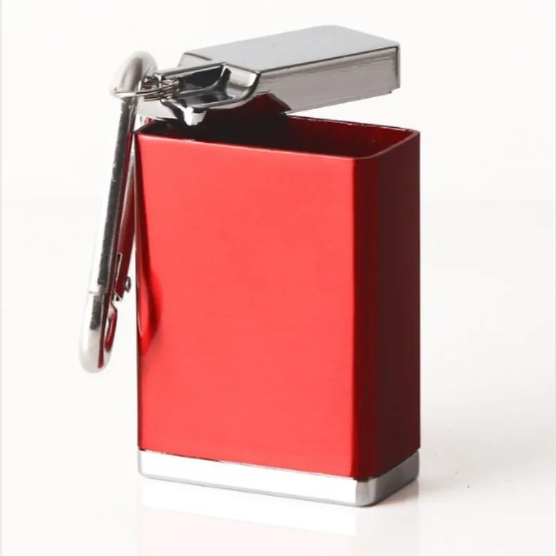 DEBANG Newest Wholesale Metal Portable Pocket Ashtray With Keychain for Cigarette Butts