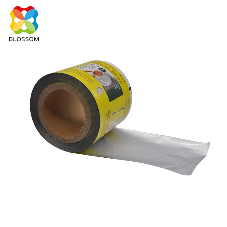
Custom printed laminated aluminum foil food packaging plastic roll film coffee sachet 