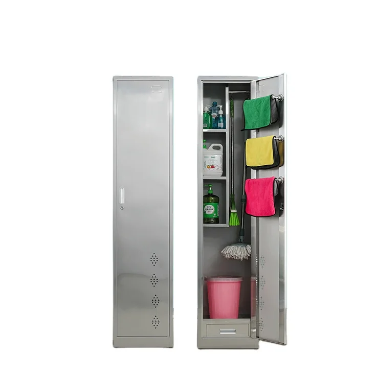 Factory Outlet Household balcony mop cleaning tool stainless steel storage Cabinet for balcony