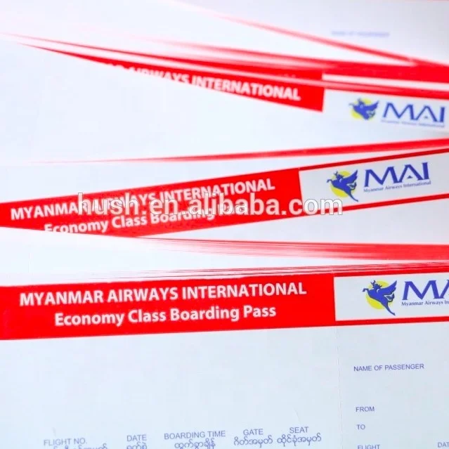 
2021 производитель, высокое качество, печать бортовых билетов на авиаперевозку, дорожный воздушный билет 