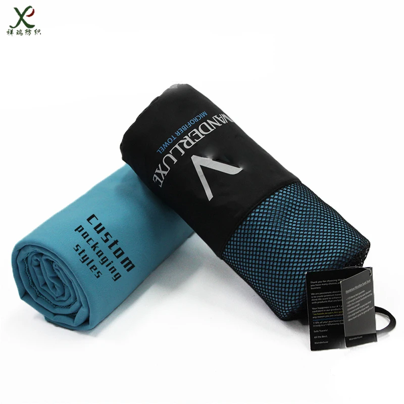 Recycled  microfiber towel printing custom towel Microfiber Quick dry absorption towel for beach sports swimming