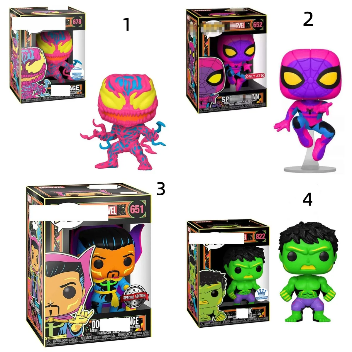 4 Colour 10cm POP Tide Brand Funko Hulk Spider Venom PVC Vinyl Action Figure With Boxed