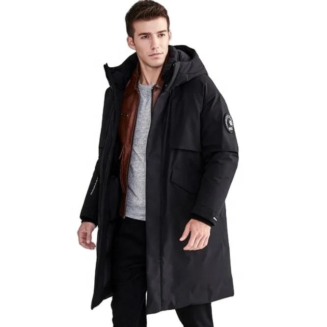 Tanboer new style black wind proof breathable overcoat custom bomber high quality short down jacket thin winter coat for male