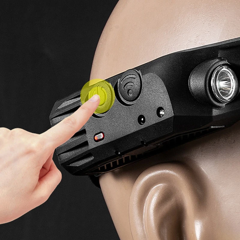 Новый дизайн usb-портами и светодиодным индикатором Rechargeable8 режимов движения сенсор с Индукционным Кемпинг 50 индивидуальный логотип аккумуляторная батарея из АБС-пластика