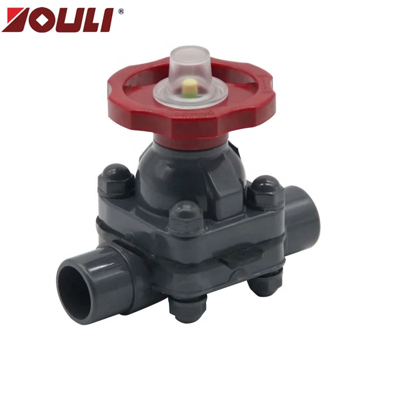 Plastic valve PVC Diaphragm Valve for Industrial and Water treatment  high quality UPVC Valve