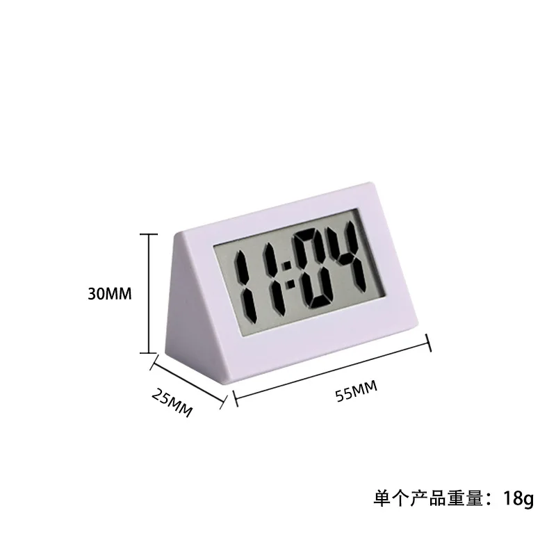Cheap Mini Digital Car Clock Triangle Mini Digital Home Alarm Clock For Car Dashboard