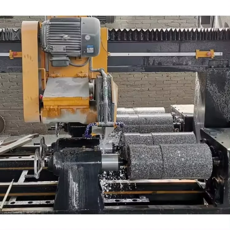 Custom Round Stone Cutting Machine One Side Four Balusters Profiling Machine