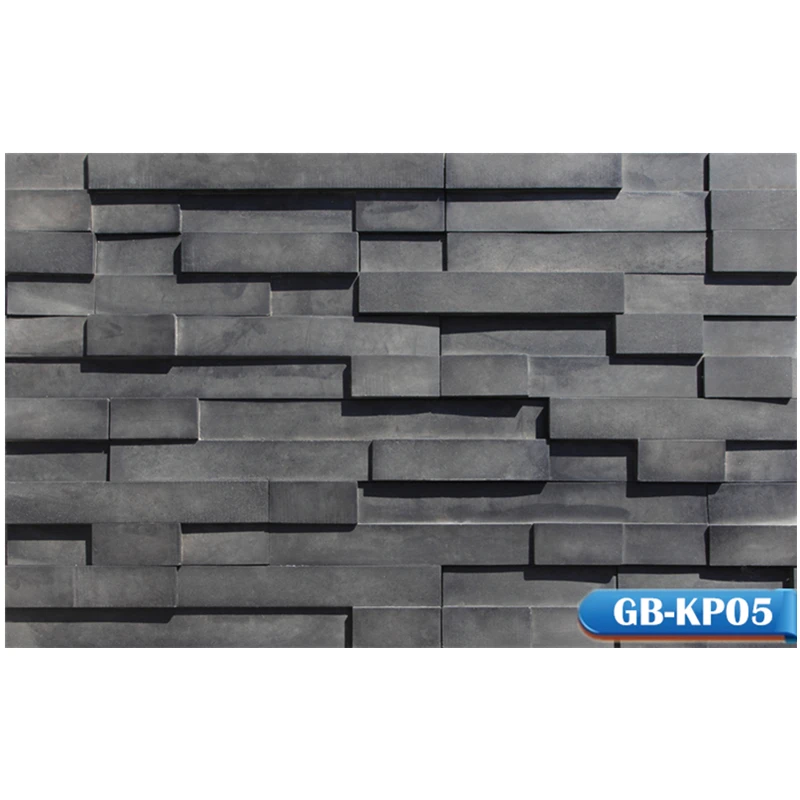 Berich GB-KP05 artificial stone manufacturer black culture stone on sale