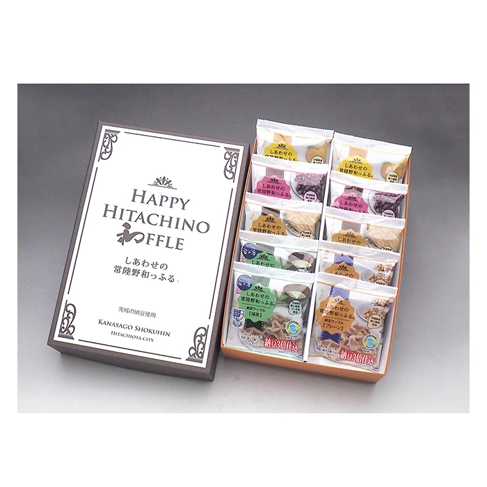 
Japanese natto snack food commercial cone double waffle with low calorie 