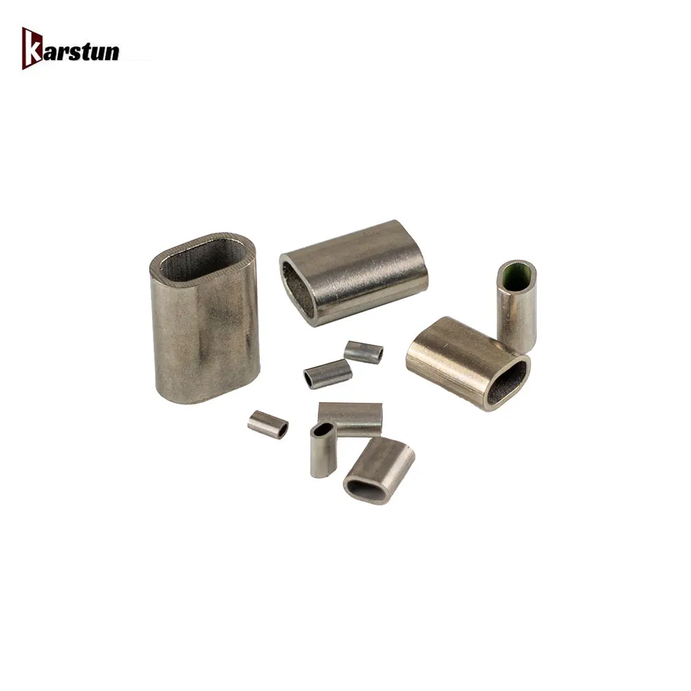 Stainless Steel crimp ferrule Manica ovale in acciaio inox end stop manufacturer