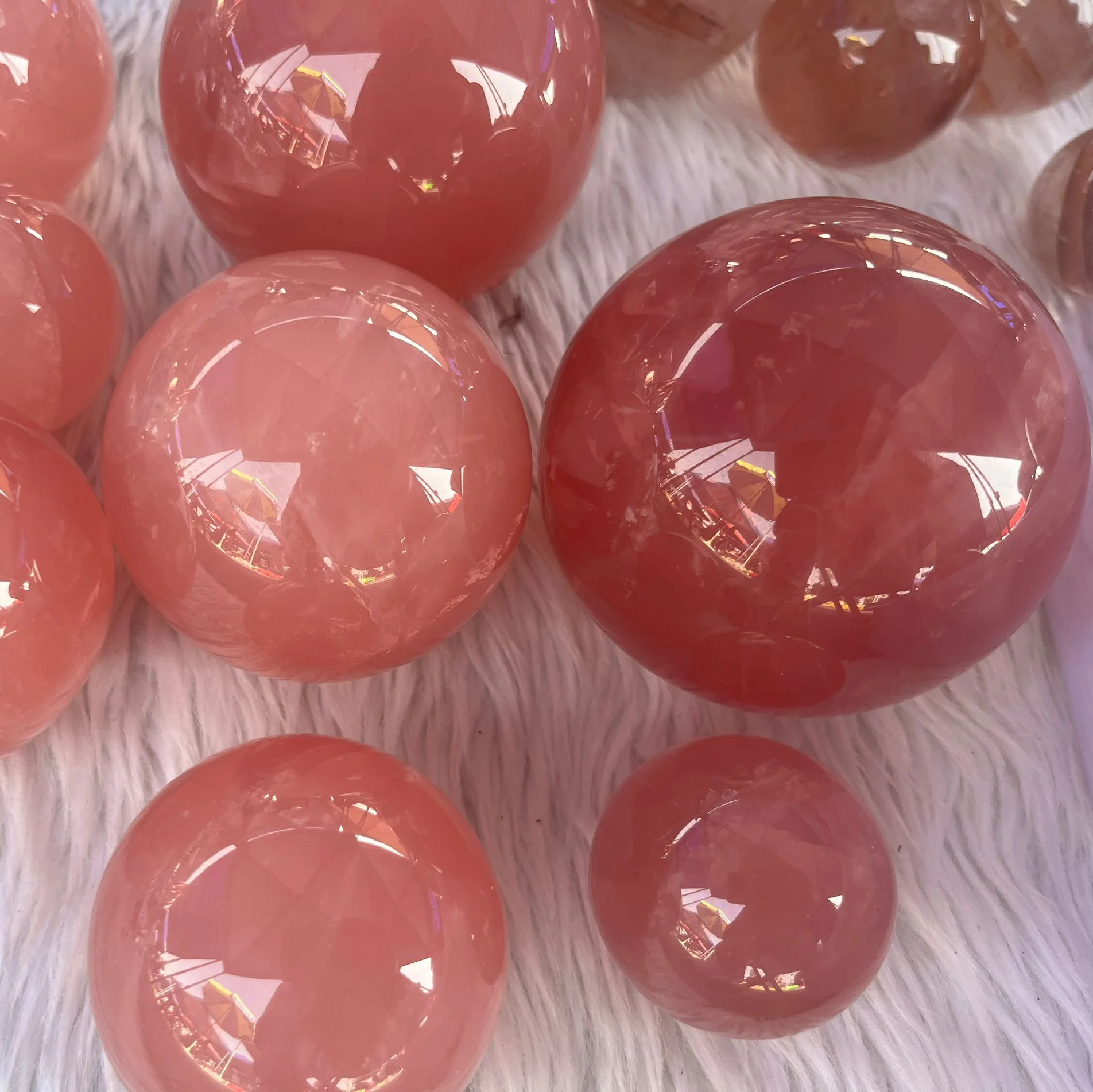 Natural Rose Quartz Crystal Ball Large Size Crystal Sphere Large rose quartz Ball