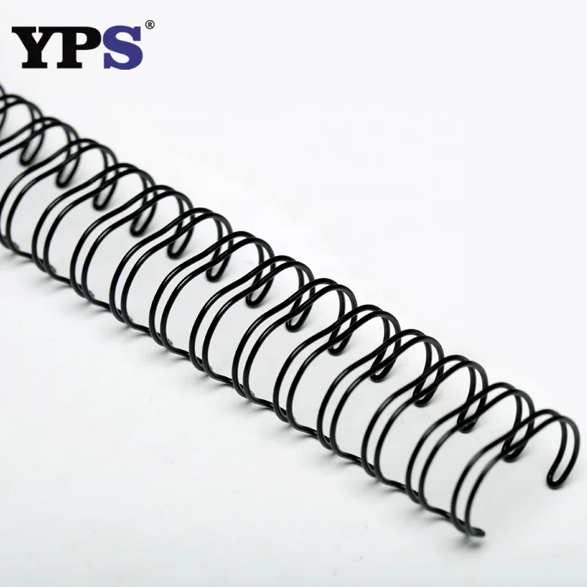 Office Binding Supplies Black Color A4 Size Double Wire Spiral O  Binding 3 1