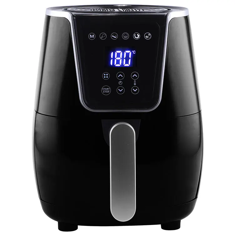 New Style 3L Capacity Air Fryer Oven Control Air Fryer Electric Deep Smart Air Fryers Square PTFE Carbon Steel Safety 1500 Black