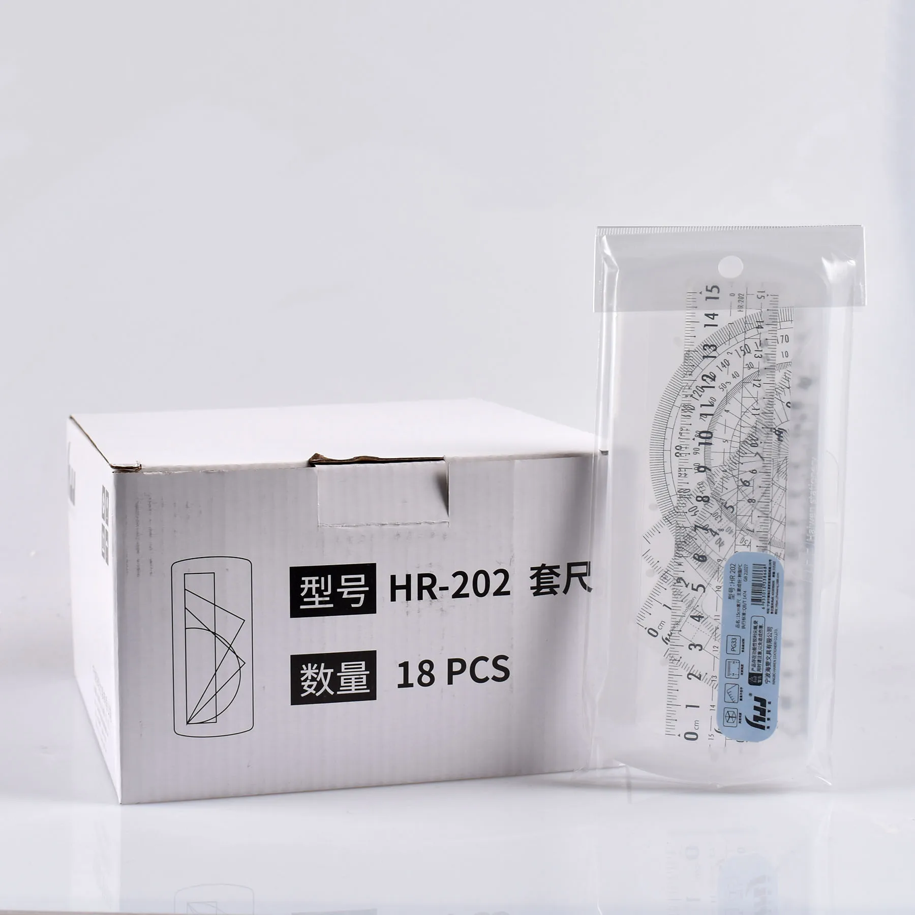 Высокое качество back to school набор линеек студент каблук 15 см 4 шт. стационарный линейка пластиковая прозрачная для школьника в