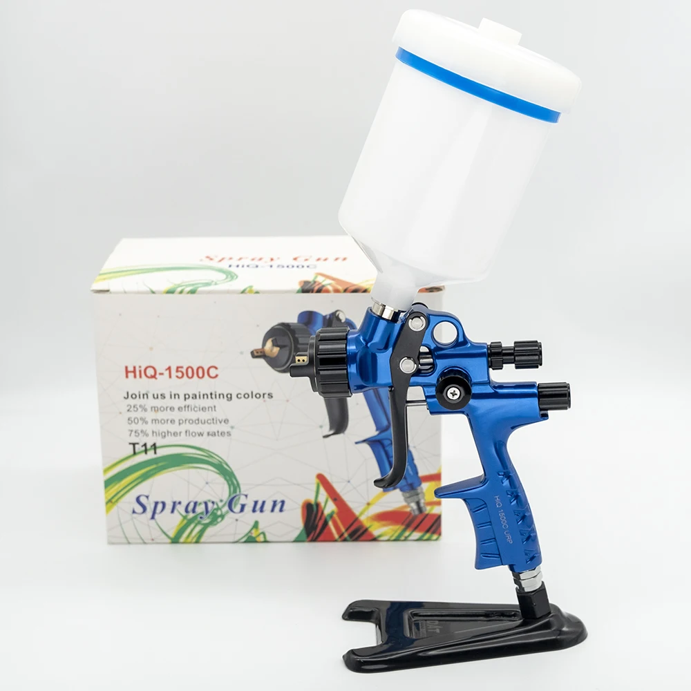 High Quality LVLP Spray Gun 1500C RP Painting Gun 1.3mm Nozzle Water Based Professional Air Spray Gun Airbrush For Car
