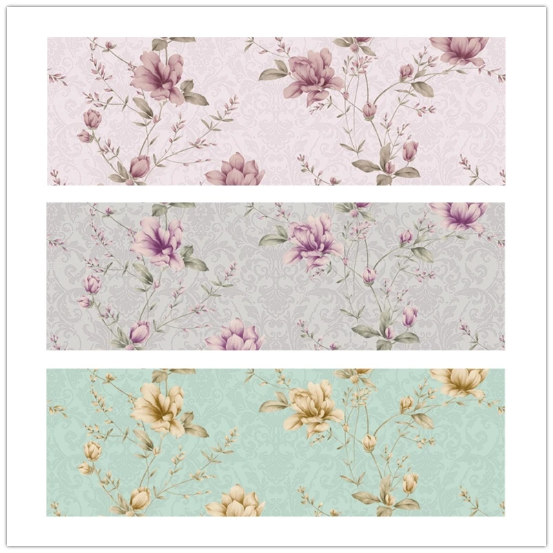 
SPRING Flower peaceful american country style 3d pvc wallpaper for home decoration living room bedroom 